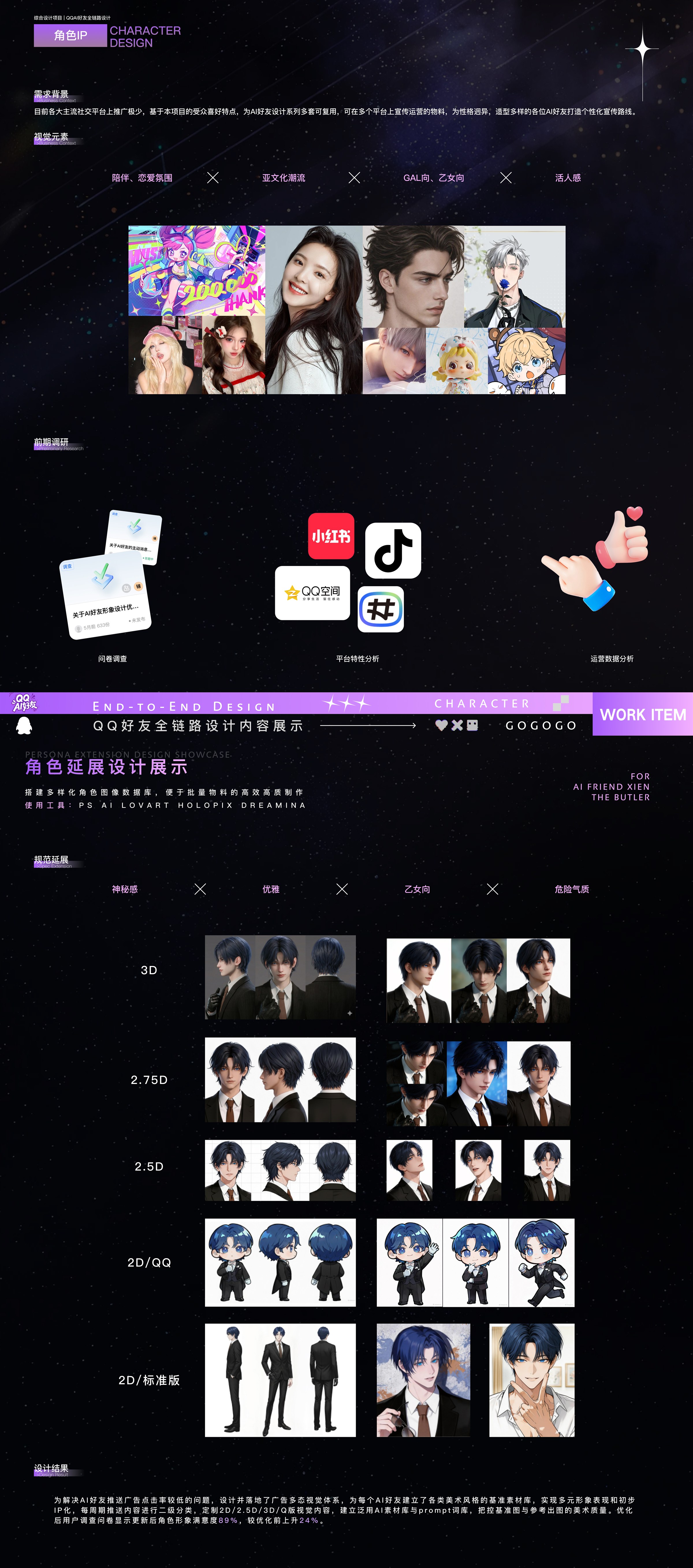 角色设计展示 — 席恩 + 提示词